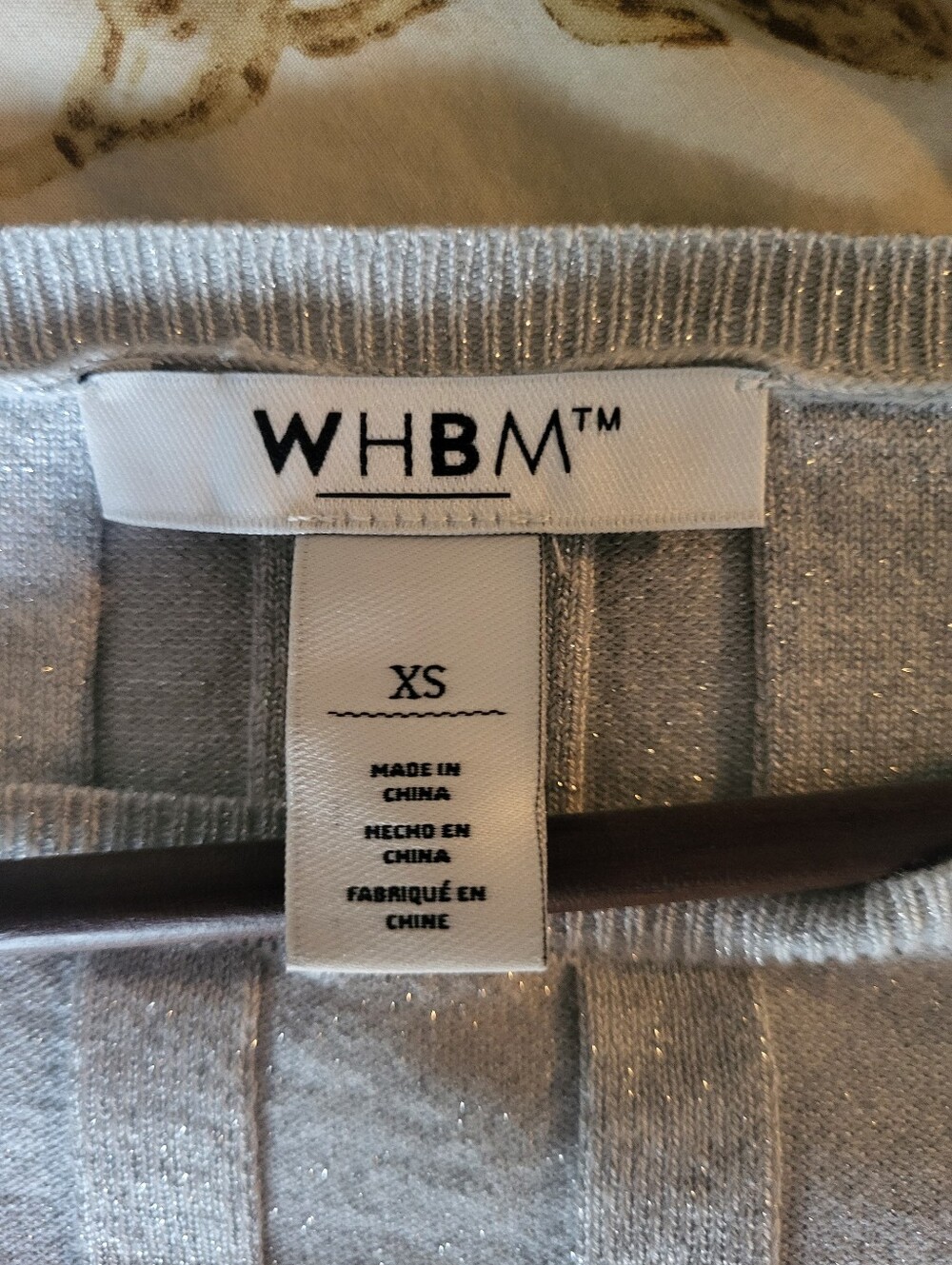 WHBM Ribbed Sweater Shirt - Picture 3 of 3